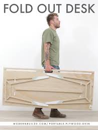 Now it is time to clean up the table. Portable Plywood Desk Modern Builds
