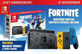 Nov 30, 2020 · the nintendo switch: Eb Games Australia On Twitter Just Announced Fortnite Special Edition Nintendo Switch Containing Wildcat Bundle And Bonus 2000 V Bucks Coming 6 November Freedom To Have Fun Https T Co Mavkfy1l8m Https T Co 0tpp9vkkvq