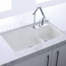 Undermount bar sink with grid and strainer Kohler K 6411 2 0 Indio 33 Double Basin Build Com Undermount Kitchen Sinks Kohler Kitchen Sink Cast Iron Kitchen Sinks