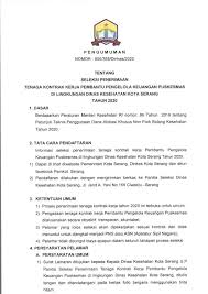 Soal tes calon pengurus osis. Loker Dinas Kesehatan Kota Serang Serangid