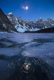 Moonrise Over A Frozen Reddit Lake Canada Oc 1500x1000 Music Indieartist Chicago Landscape Pictures Landscape Photography Landscape Photography Nature