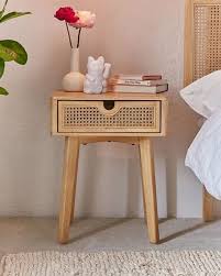 These Bedside Tables Will Work In Even The Tiniest Bedroom Small Nightstand Small Bedside Table Bedside Table Decor