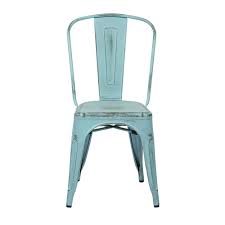 Osp Home Furnishings Bristow Antique Sky Blue Metal Side Chair Set Of 4 Brw29a4 Asb The Home Depot Metal Chairs Metal Dining Chairs Metal Side Chair