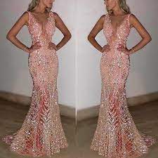 Limited time sale easy return. Robe Longue Femmes Longue Soiree De Bal Robe De Soiree Formelle Robe De Bal De Demoiselle D Honneur Sirene Rose Rose Cdiscount Pret A Porter