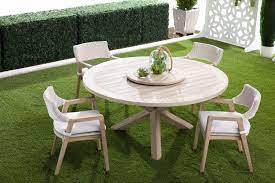 Boca Outdoor Round Dining Table With Lazy Susan Round Dining Table Outdoor Round Dining Table Outdoor Armchair