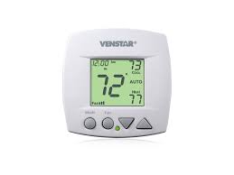 The options are heat, cool, emergency heat, auto, and off. Venstar