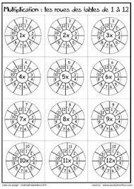 les tables de multiplication sous forme de roues times tables worksheets free printable worksheets preschool worksheets