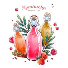Watercolor Kombucha Tea Illustration Fre Free Vector Freepik Freevector Watercolor Tea Bottle Glass Tea Illustration Kombucha Tea Kombucha