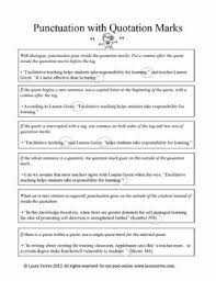 Punctuation With Quotation Marks Quotation Marks Quotations Quotation Marks Rules