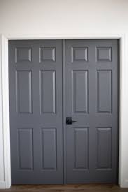 I have a midcentury home and am going to paint the door rhubarb color from benjamin moore. Dark Gray Doors How To Paint Your Own All For The Memories