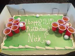 21st Birthday Sheet Cake Ideas Beer Pong Cake 21st Birthday Cake Idea Guys 21st Birthday 21st Birthday Cupcakes Birthday Cake Beer