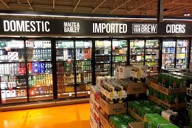 Map Of Grocery Stores That Sell Beer In Downtown Toronto Blogto In 2020 Bottle Store Wine Store Design Wine Shop Interior