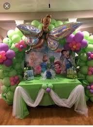 Tinker Bell Balloon Arch Tinkerbell Party Theme Garden Party Birthday Tinkerbell Party