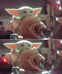 Excited baby yoda meme template. Meme Maker Baby Yoda Meme Wall