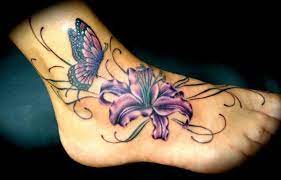 50 Awesome Foot Tattoo Designs Cuded Tattoos For Women Flowers Butterfly Ankle Tattoos Ankle Tattoo Designs