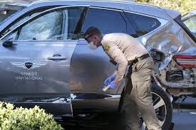 However, the los angeles county sheriff said that detectives would not release tiger woods 'knows he is very lucky to be alive' after los angeles car crash: Tiger Woods Seriously Injured In Crash On Steep La Area Road