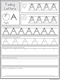 Fading Alphabet Double Line Or Dotted Line Style Your Therapy Source Learn Handwriting Alphabet Worksheets Dotted Line