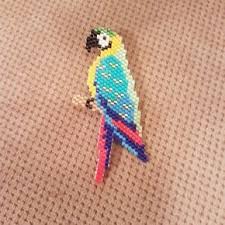 Papagan Bros Miyukibros Miyukibeads Miyukiboncuk Incikboncuk Handmade Elemegi Elyapimi Motifcoeurcitron Miyuki Beads Animaux En Perles Miyuki