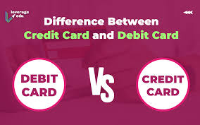 A credit card pays for an item by lending you the money for an item for four to six weeks and you then should pay your balance off. Difference Between Credit Card And Debit Card Leverage Edu