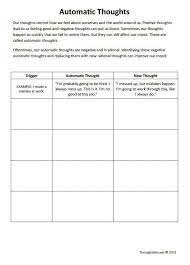 Some of the worksheets displayed are cognitive processing therapy, cognitive distortions, cognitive defusion and mindfulness exercises, your very own tf cbt workbook, cognitive triangle work coping. Automatic Thoughts Worksheet Therapist Aid Therapy Worksheets Cognitive Behavioral Therapy Cbt Worksheets
