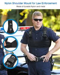 Amazon.com : BOBLOV Body Camera Chest Mount, Dual Shoulder Vest for All  Body Camera, Body Camera Harness, Durable Compact Velcro Wearing with ...