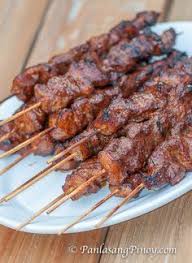 Skewered Filipino Pork Bbq Panlasang Pinoy Filipino Pork Bbq Bbq Recipes Pork Recipes