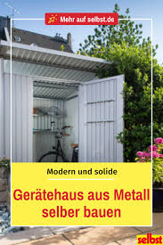 Geratehaus Metall Selbst De Gartenhaus Metall Metallschuppen Gartenhaus Pultdach