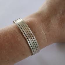 5 out of 5 stars. Vintage Italian Sterling Silver Bangle Ribbed Design Bangle Bracelet C1980s Modernist Vintage Jewellery Co