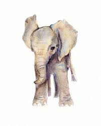 Art prints in every style, theme, & type. Baby Elephant Print From Original Watercolor Etsy Elephant Art Watercolor Elephant Watercolour Nursery Art