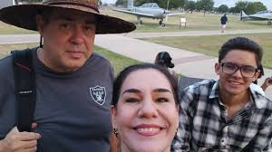Children departing for military training at Lackland Air Force Base