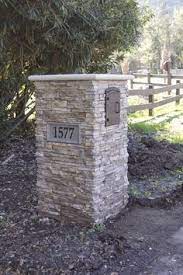 Many of these ideas can be put together in a short time by visiting a home improvement store and buying a mailbox off the shelf, then constructing a planter or attaching a lattice for climbing plants. 24 Stone Mailbox Ideas Stone Mailbox Mailbox Brick Mailbox
