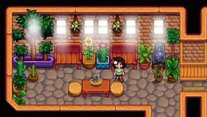 I Know It S Been Done Before But Just Wanted To Show Off My Sunroom Tea Room Indoor Garden S Stardew Valley Stardew Valley Farm Ideas Stardew Valley Layout