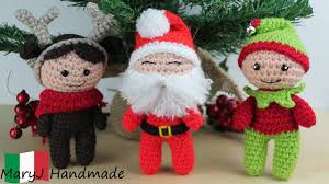 Segnaposto natalizio con candy cane prendete, o preparate a. Babbo Natale Elfo E Renna Amigurumi Schema Base