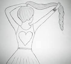 Collection by lily beckes • last updated 6 weeks ago. Drawing Girl Hair By Jeenytrindade Artsy Girl Girl Drawing Easy Drawings
