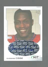 2002 SAGE HIT OUSMANE CISSE #H37 ROOKIE SILVER AUTO