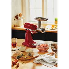 It's compatible with all kitchen aid mixers. Meat Grinder And Sausage Stuffer Kitchenaid