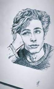 Approx dimensions 7x10.5 signed bottom left side image ©jon stich item is shipped flat vis usps, fully insured. Timothee Chalamet Drawing By Alessandrariciu Timothee Chalamet Drawing Art Drawings