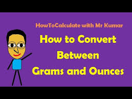 1 ounces = 28.349523125 grams using the online calculator for metric conversions. How To Convert Grams And Ounces Youtube