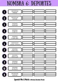 Juego De Vocabulario Por Temas Nombra 6 In 2020 Spanish Learning Games Learning Spanish Fun Learning Games