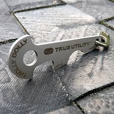 3 Outils En 1 Trolly Dolly True Utility Porte Cles Decapsuleur Tournevis Et Permettant De Liberer Un C Porte Cle Decapsuleur Porte Cle Accessoires De Porte