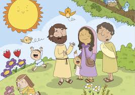 Dibujado a mano ilustración vectorial o dibujo. Yo Aprendo En Casa Religion Semana Santa Infantil Grupo Sm