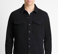 Buy Double-Knit Cotton-Blend Piqué Shirt Jacket for USD 348.00 | Vince