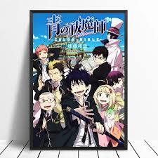 One features the main protagonist matoi. Mt1981 Japanese Anime Ao No Blue Exorcist Poster Painting Art Poster Print Canvas Home Decor Picture Wall Print Painting Calligraphy Aliexpress