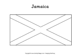 Jamaica Flag Colouring Page Flag Coloring Pages Jamaica Flag Coloring Pages