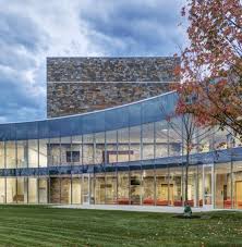 Glass And Concrete Arts Center By Machado And Silvetti Glass Curtain Wall Curtain Wall Concrete Art