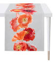 Tischläufer Mohnblüten - 48x140 cm grau | kika