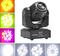 Moving Heads Stage 30W Mini LED Pattern Beam Wash Lights With Led Strip  Channel | eBay