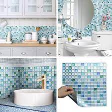 Smart tiles adhesive tiles to make two rooms look bigger and brighter. 10pcs Nautical Style Wall Tiles Sticker Sticky Decals Easy Peel And Stick Home Decor Home Garden
