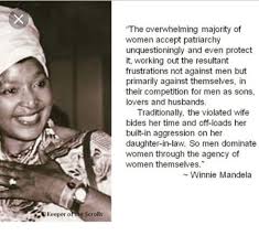Winnie Mandela On Patriarchy Mandela Quotes Winnie Mandela Patriarchy