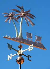 Palm Tree Weathervane With Chairs By West Coast Weathervanes Weathervanes Weather Vanes Wind Vane
